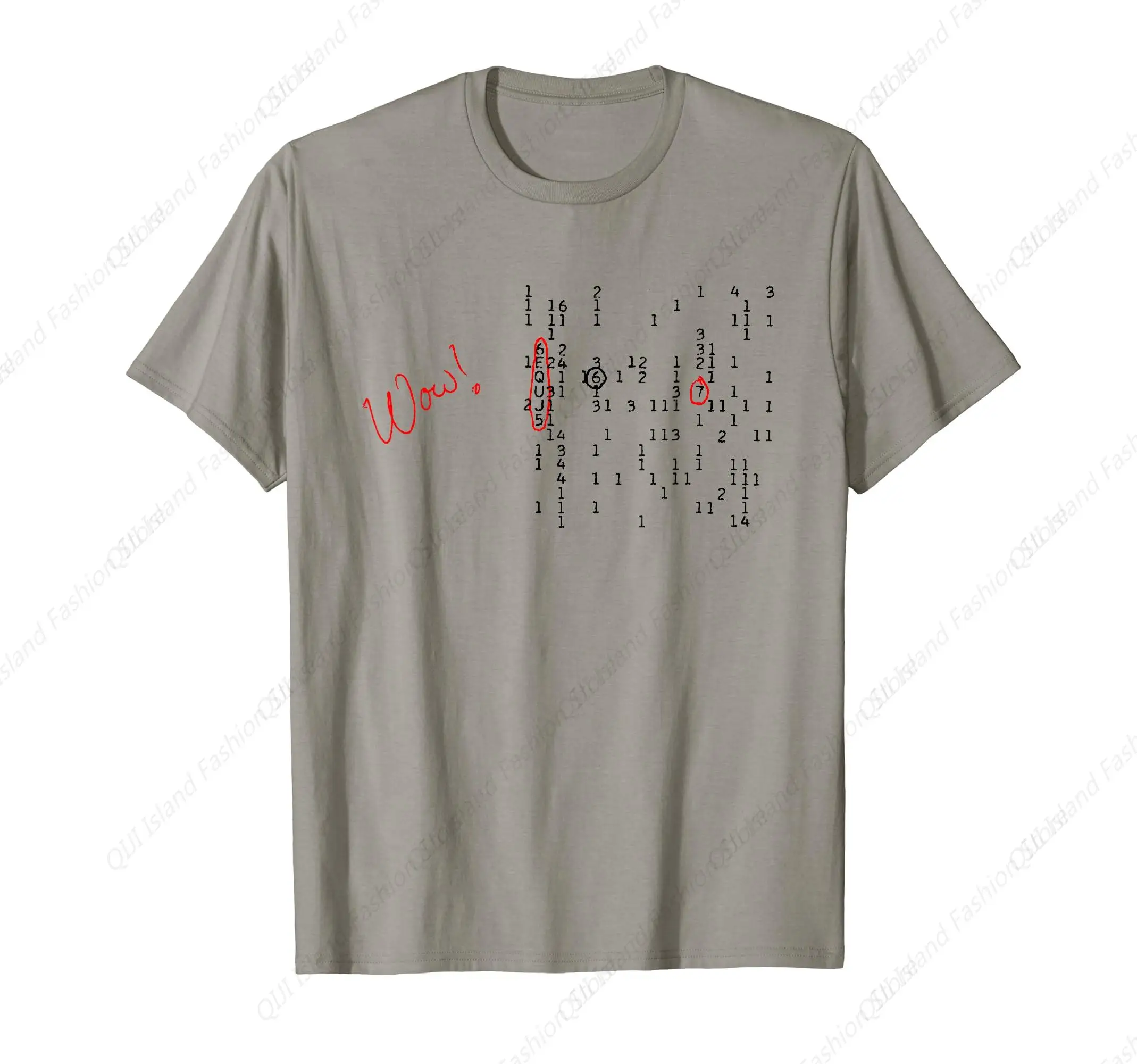 

WOW! signal 6EQUJ5 15 Aug 1977 Big Ear SETI ET alien (dark) T-Shirt