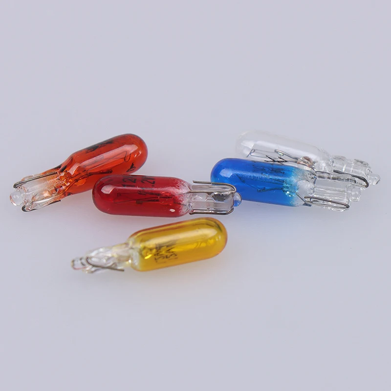 10pcs T5 12v 1.2w Car Halogen Instrument Lights Dashboard Bulb Auto Interior