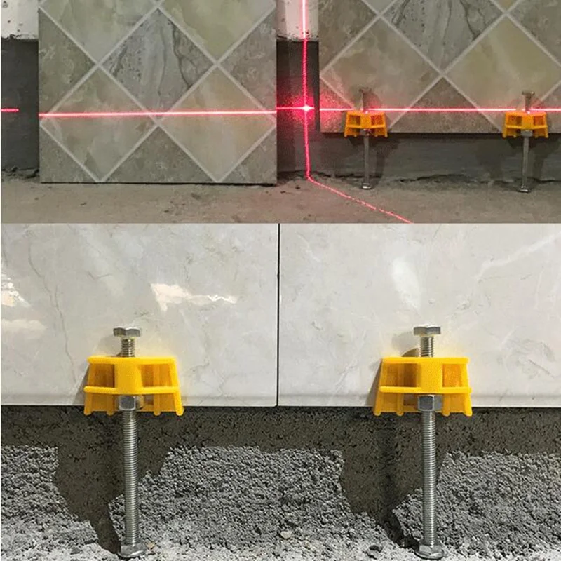 Regulator Ceramic Tile Top Position Adjustment Wall Tile Height Laminated Wall Leveling Tiling Elevating Screw Adjuster