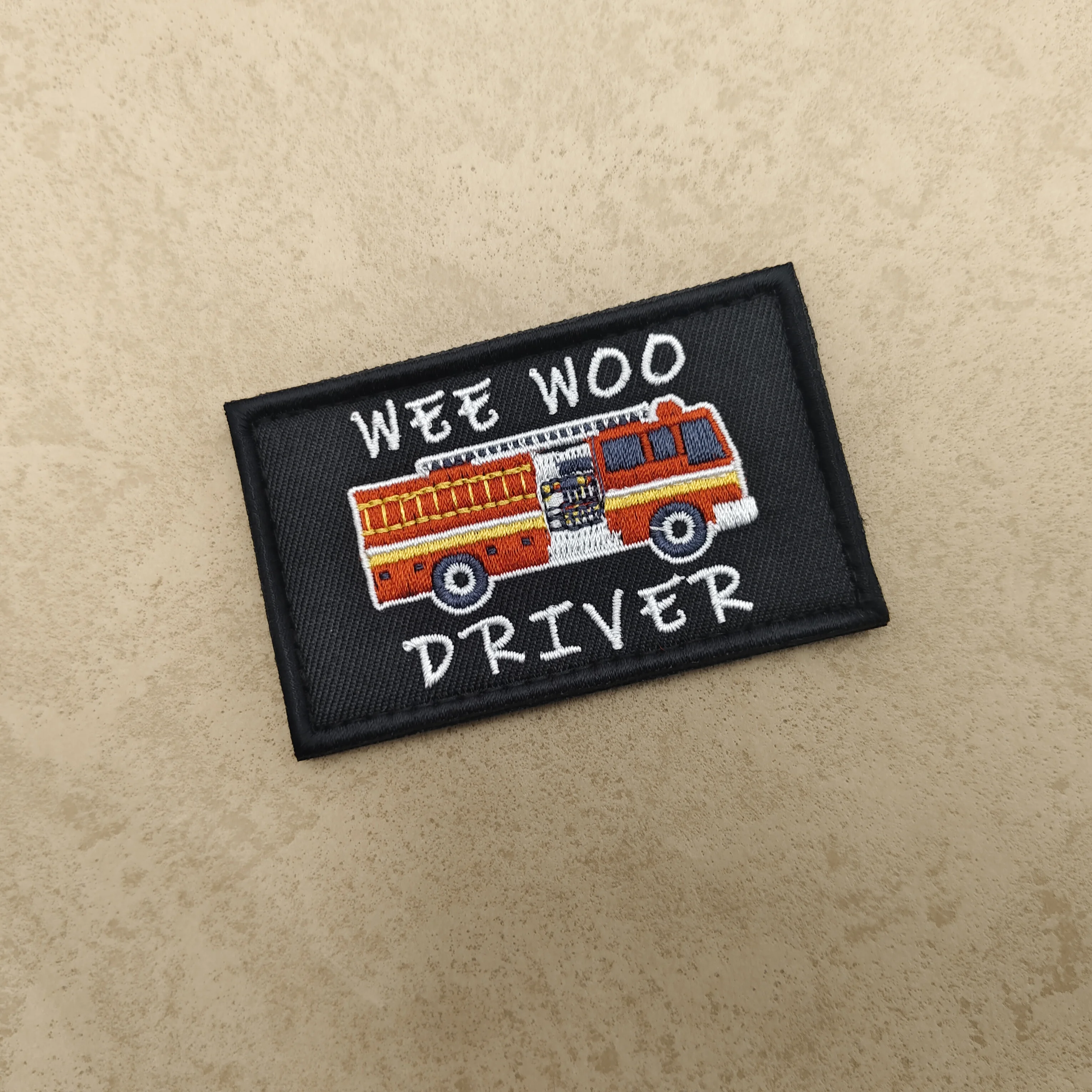 Fun Emergency &  Fire themed Embroidered Patches - WEE WOO Slogan Outdoor Tactical Professional Culture DIY Decor