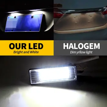 適用於標緻308CC 3門/5門掀背車、3008跨界車、Expert III(2007年及之後車型)的2個LED無故障CANBUS牌照燈 10 最佳銷售 標緻308cc - №8