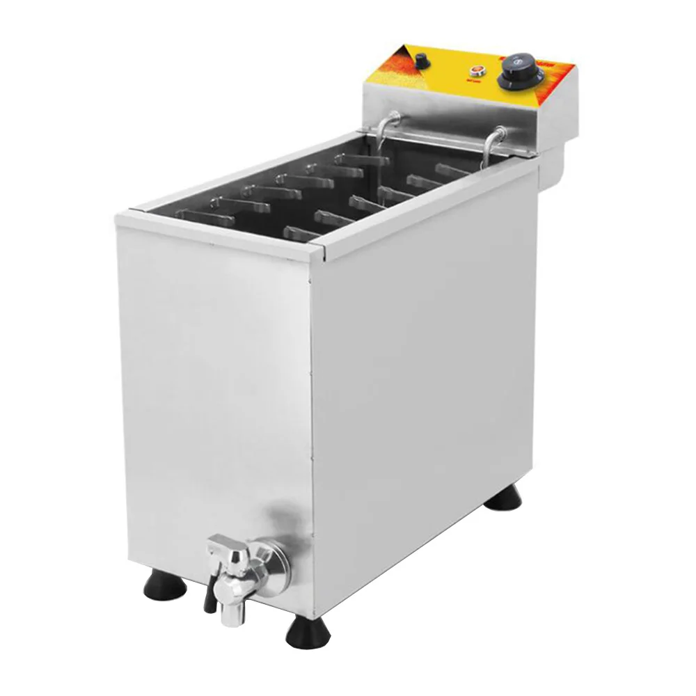 

XEOLEO Commercial 25L Korean Cheese Hot Dogs Sticks Frying Machine Mozzarella Hot Dog Maker Machine Corn Dog Deep Fryer Machine