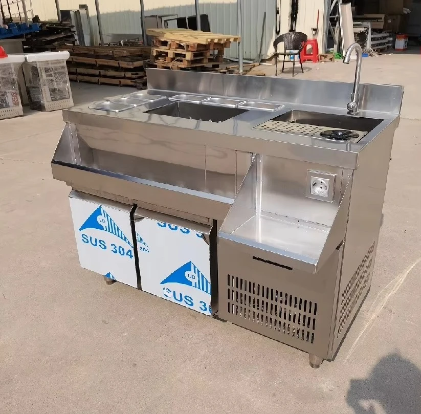 High Quality Cocktail Station Design/ Commercial Cocktail Bar Refrigerator for Restaurant