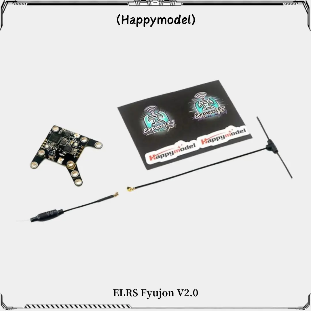 HappyModel ELRS Fyujon 2in 1 모듈 내장 ELRS, 2.4GHz 리시버 및 5.8GHz 48CH 오픈 VTX 이미지 변속기, RC FPV 드론용