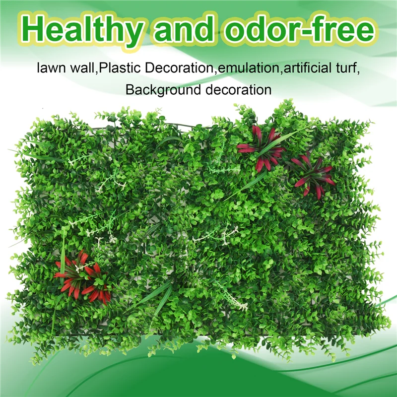 

HGSW-60X40cm Artificial Meadow Artificial Grass Wall Panel For Wedding Or Home Decorations - 2