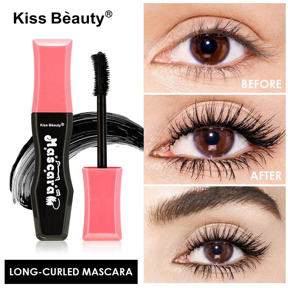 Máscara de pestañas negra resistente al agua para todo el alargamiento, productos de maquillaje, extensión de pestañas, pestañas gruesas y rizadas, cosméticos, 20ml