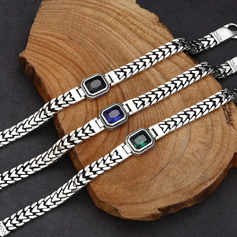 2026 New Retro Chinese Style Bracelet, Handmade Swirl Pattern Heart Design, Hip Hop Versatile Wrist Jewelry for Men