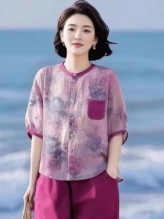 

Sli ort Sve irt And Harlan Брюки Хлопково-льняной комплект из двух предметов Летняя модная женская одежда Повседневная свободная посадка