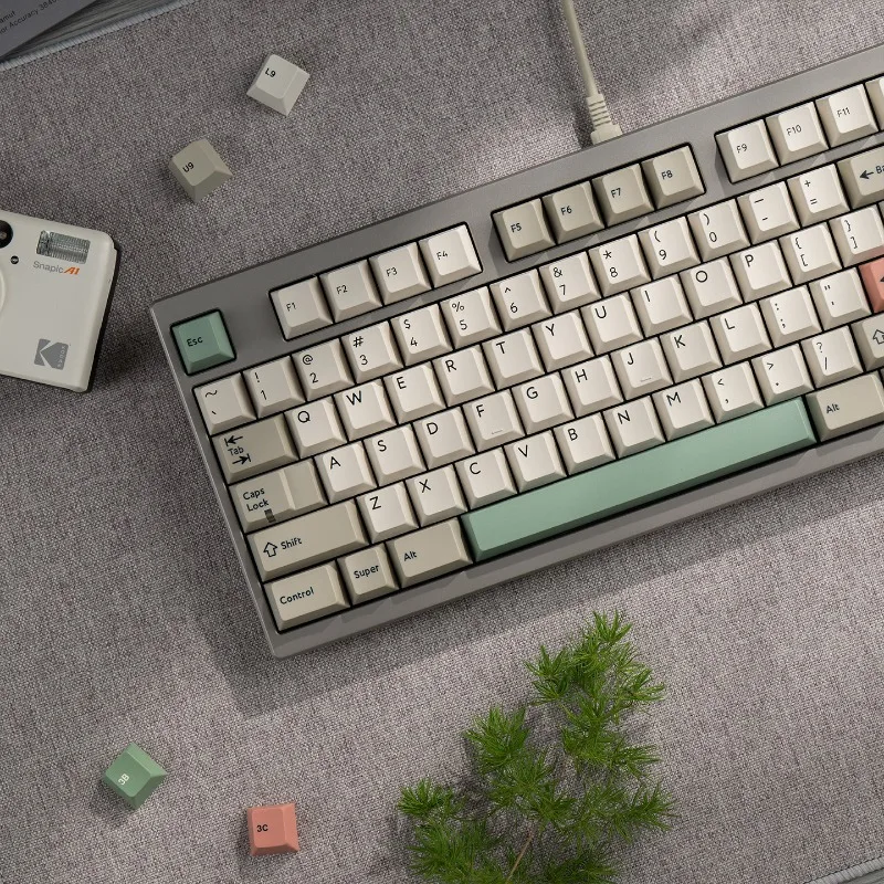 PBTfans 9009 Retro Keycaps Set Customize PBT Two-color Injection