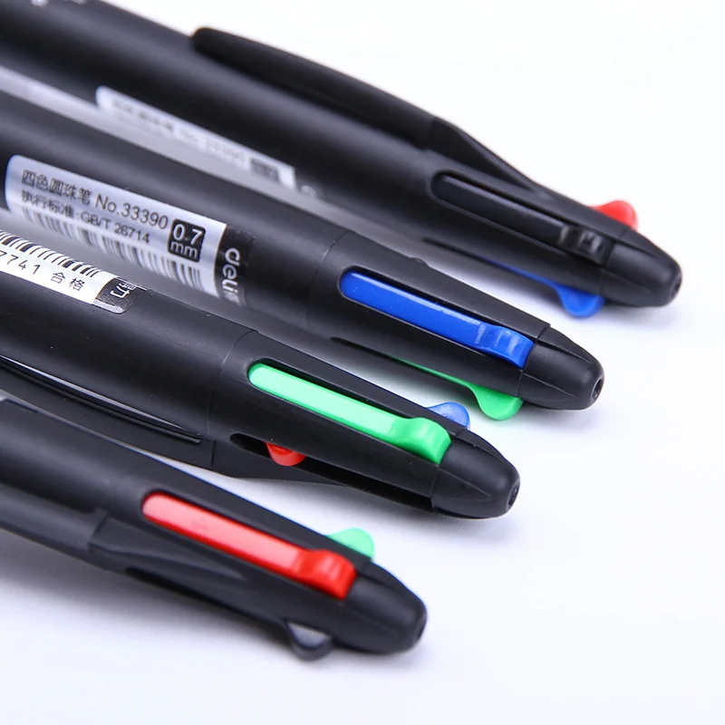 Bolígrafo multicolor 0,7mm tinta para escritura escolar: negro, azul, rojo, verde