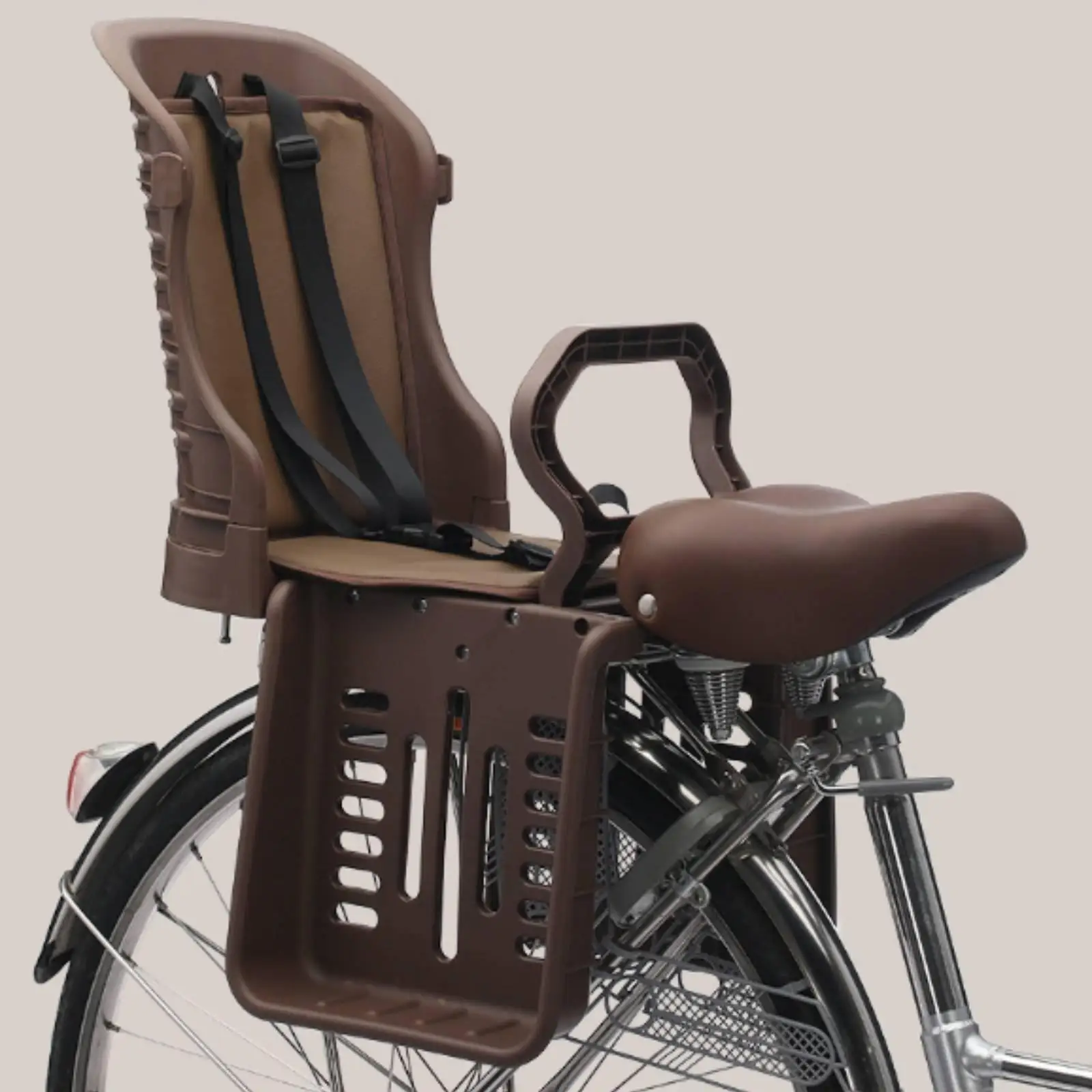 Backrest Child Bicycle for seat Ventilated Comfort Cushion Safety Bike Chair for Mountain Rides