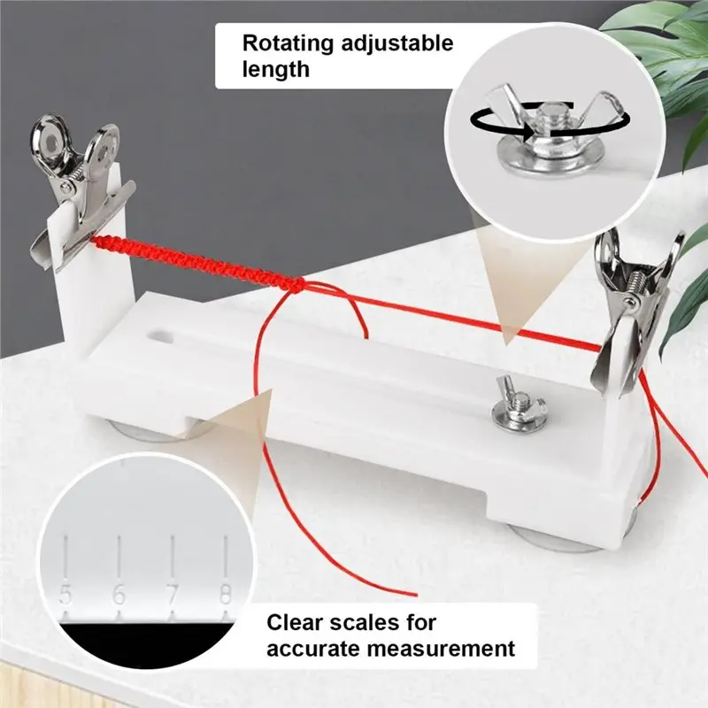 ABVG-الشفط كأس Paracord تهزهز سوار صانع الرقص قابل للتعديل اليد الحياكة تهزهز صانع سطح المكتب لتقوم بها بنفسك أدوات تجديل