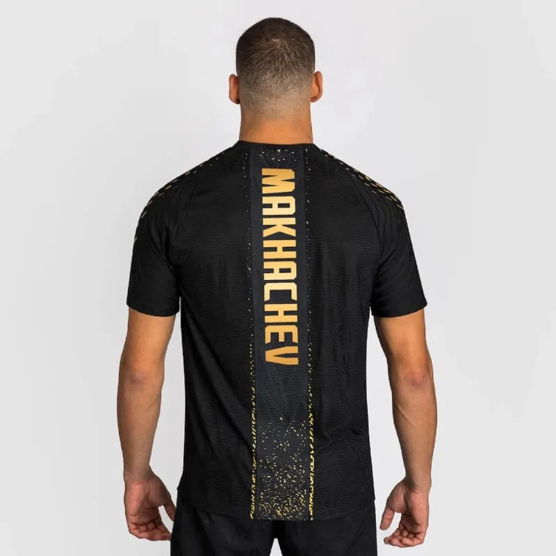 وصل حديثًا تي شيرت UFC 322 Zenith للرجال باللون الأسود/الذهبي الإسلام Makhachev أصلي لبطل القتال الليلي والمشي من الجيرسيه MMA كبير الحجم #2