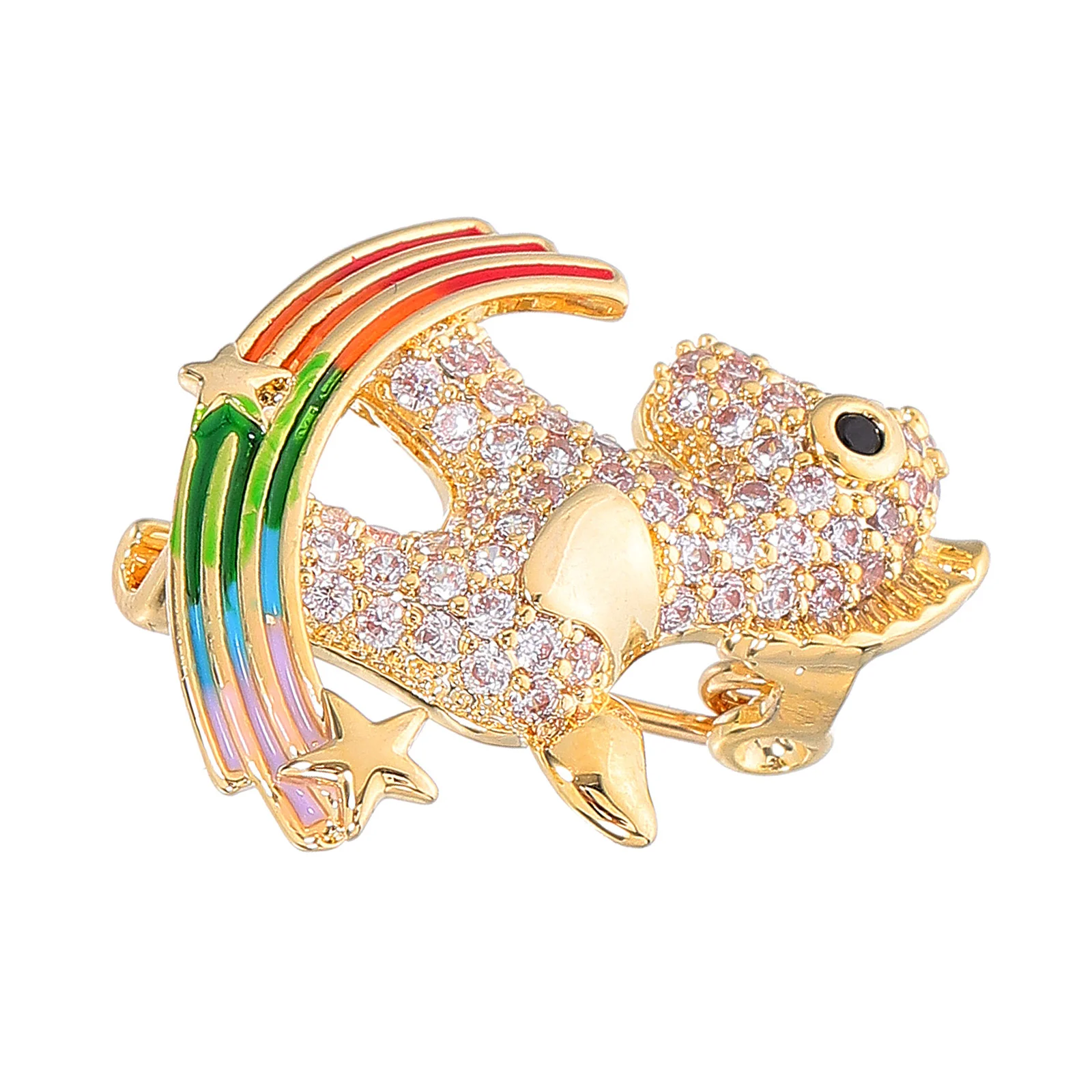 

Pin Cute Zinc Alloy Adorable Lapel Brooch for Clothes Bags Hats Unique Animal Brooch Creative Novelty