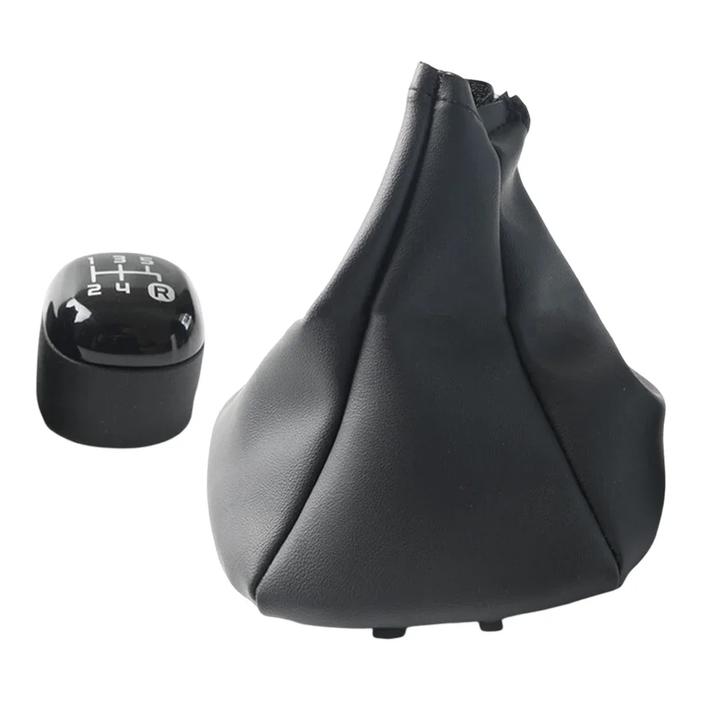 

User Friendly Installation Gear Shift Knob with Leather Boot Cover for Fiat For Panda 2012 No Complicated Tools Needed