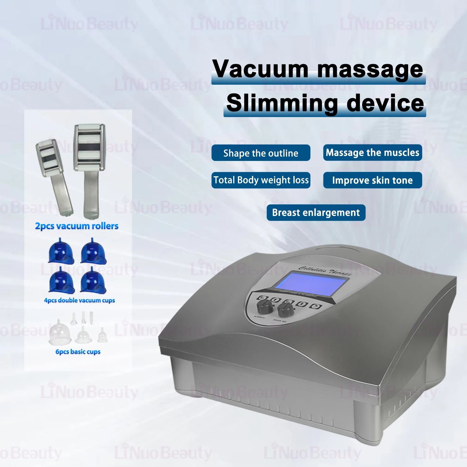 Vacuum Roller Cupping Machine Anti Cellulite Body Slimming Device Lymphatic Drainage Vacuum Suction Cup Therapy Beauty Equipment view 4
