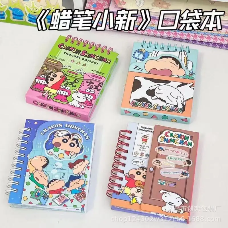 Crayon Shin-chan Cartoon Magnetic Suction Notepad Notebook Notepad Coil Book Adorkable Stationery Hand Ledger Birthday Gifts