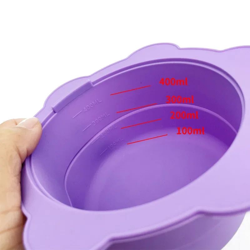 Wax Warmer Silicone Hair Removal Pot Wax Replace Pot Thick Heat-resistant Reusable Foldable Non-Stick Pan Easy Clean Wax Bowl