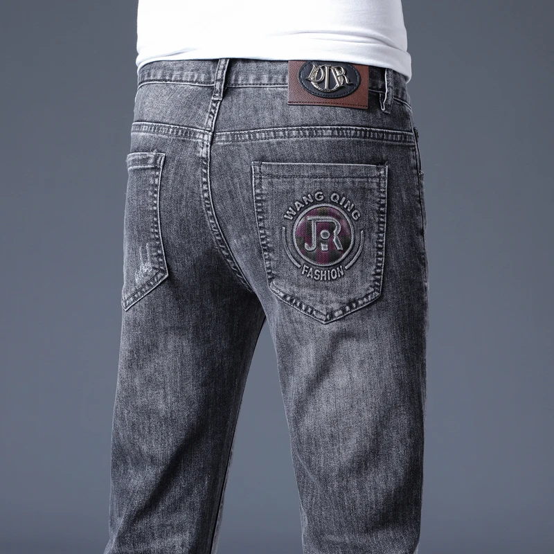 

Autumn Winter New Sle Outlet Two Buttons Men's Jeans Low Waist Dstring Other Material 00% Resistant to Deformation plus...