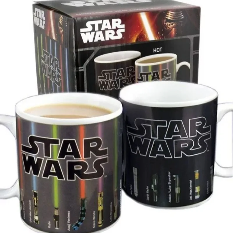 

400ml Anime Movie Star Wars Lightsaber Heat-Changing Ceramic Coffee Mug Gaming Cup Decorative Daily Necessities Gift