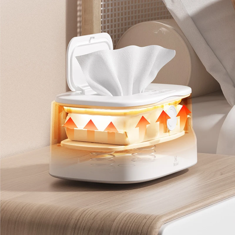 

USB Baby Wet Wipe Warmer Portable Vehicle-Mounted Wipes Heater with Night Light Homothermal Baby Wet Towels Warmer