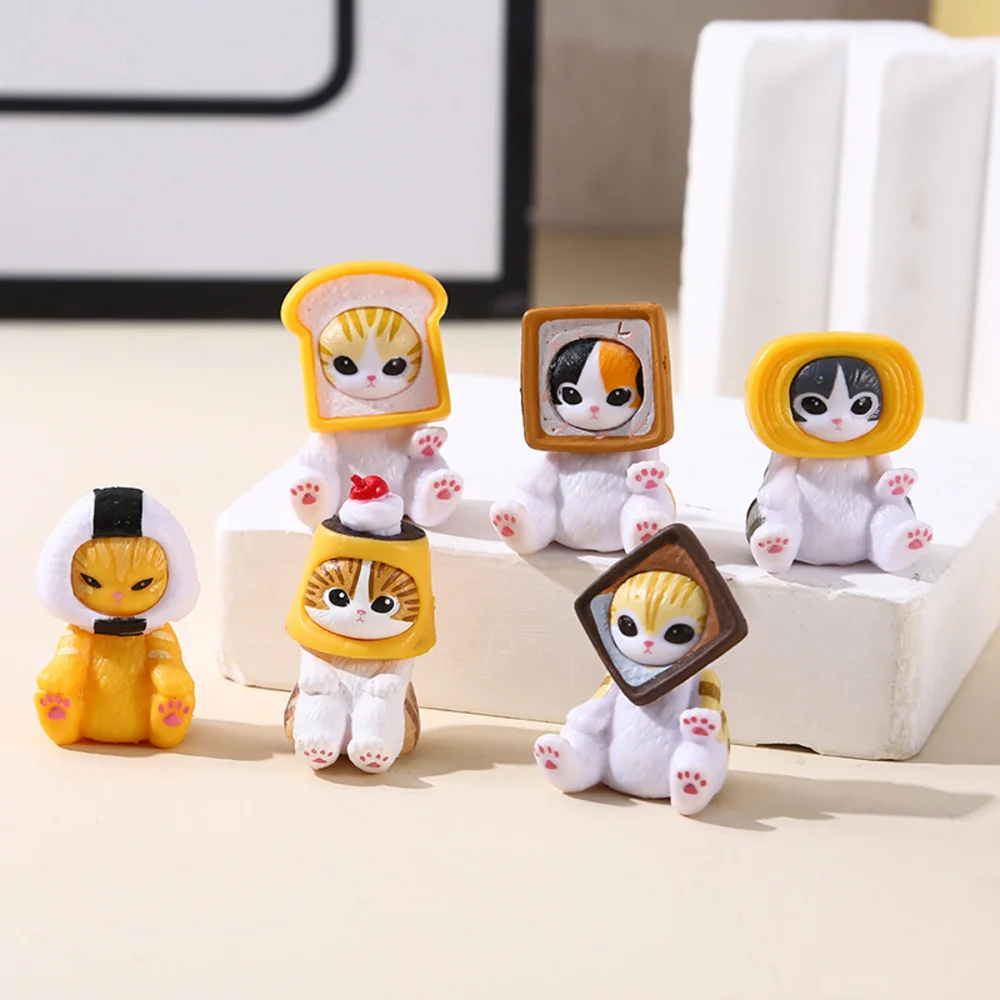 

Mofusand Cake Cat Series Blind Box Gift Cute Toys Desktop Ornament Birthday Present Garage Kit Collectable Figurines