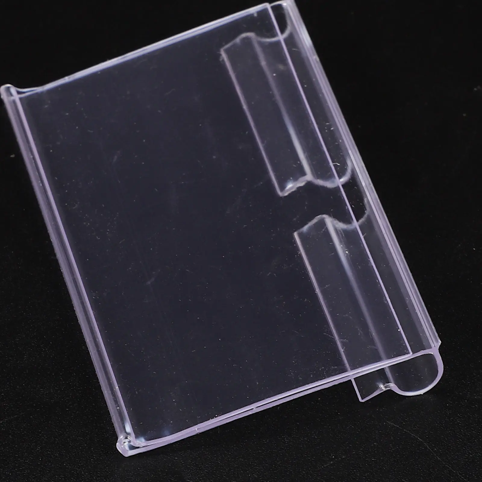 

50 комплектов прозрачных держателей для этикеток на корзины, прикрепляемых к проволочным стеллажам, для организации хранения и маркировки контейнеров