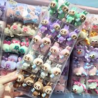 Cute cartoon hair band, elastic rubber band, suitable for girls, Internet celebrity Labubu cartoon ponytail hair accessories