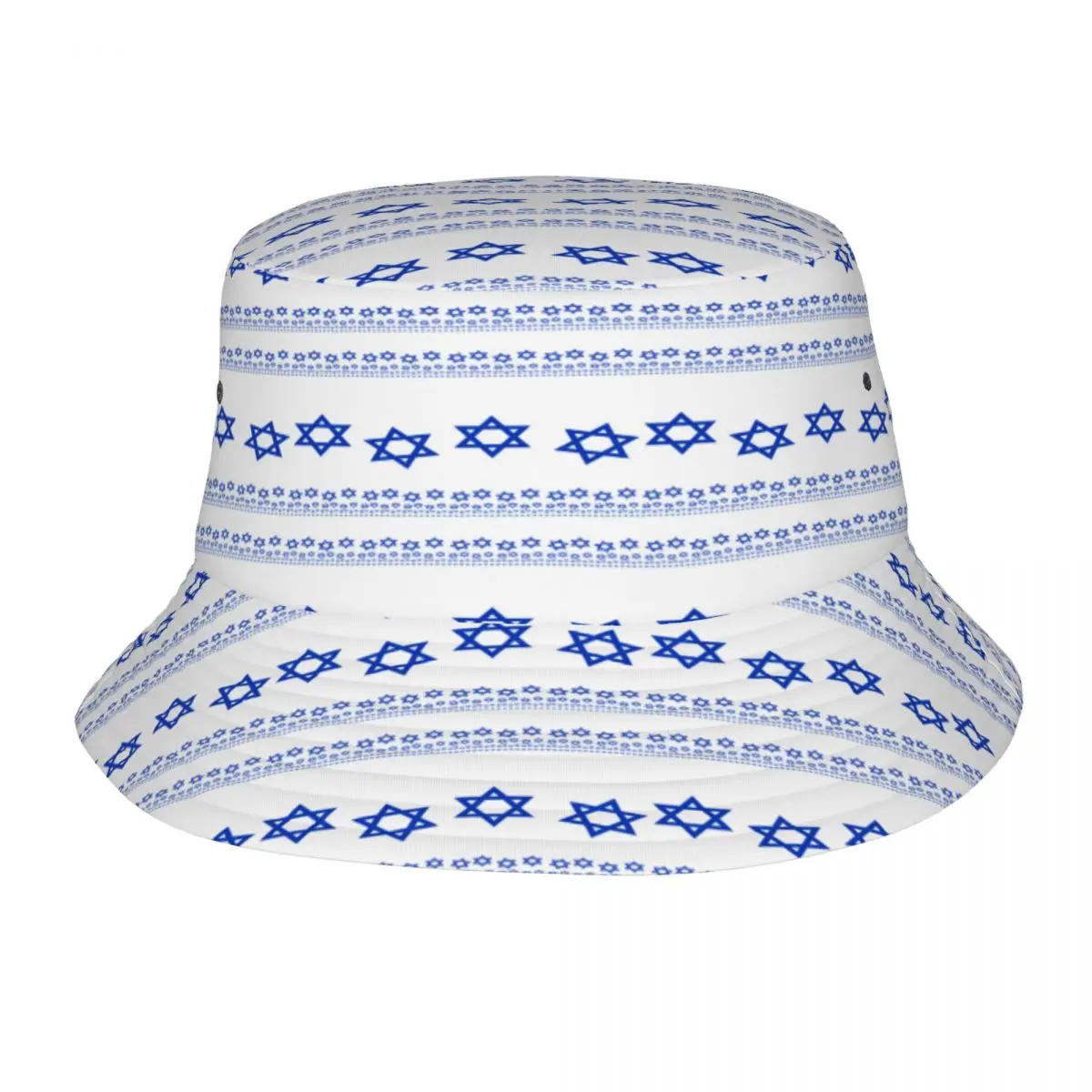 Israel Flag Stars Pattern Unisex Casual Sun Hat Bucket Hat for Men Women Bob Hip Hop Caps Summer Fisherman Hat Panama