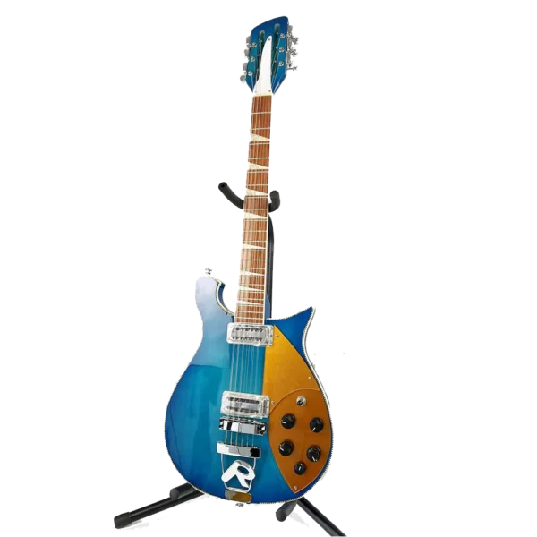 

Ricken 660-12-string electric guitar With Fingerboard has varnish.Blue Color High Quality Guitar