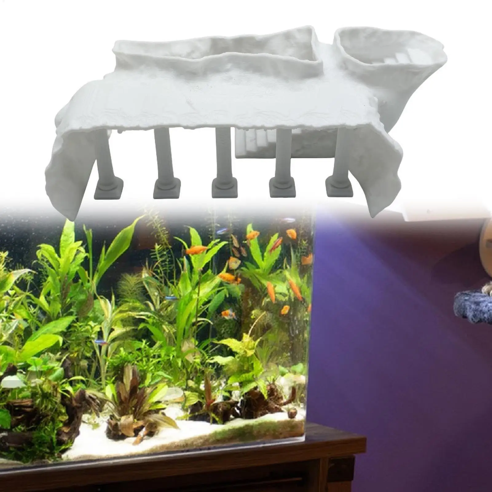 زينة الأسماك للخزان ثلاثية الأبعاد الطباعة متعددة المدخل نفق تصميم خزان الأسماك الديكور كهف للحمامات المطابخ غرف النوم