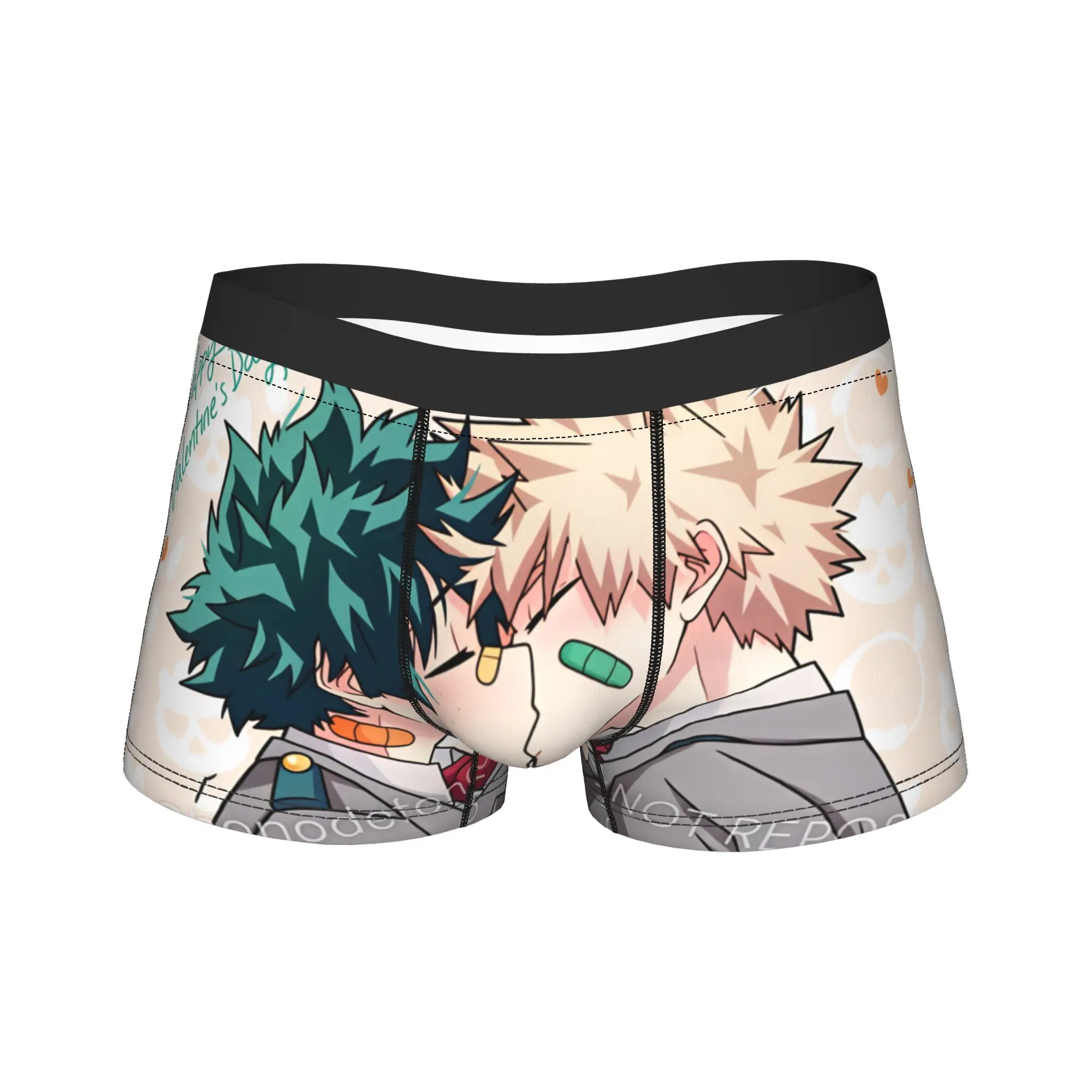 My Hero Academia-Deku Bakugo Underwear  Custom Boxer Shorts Trenky Men Panties Novelty Shorts Briefs Gift