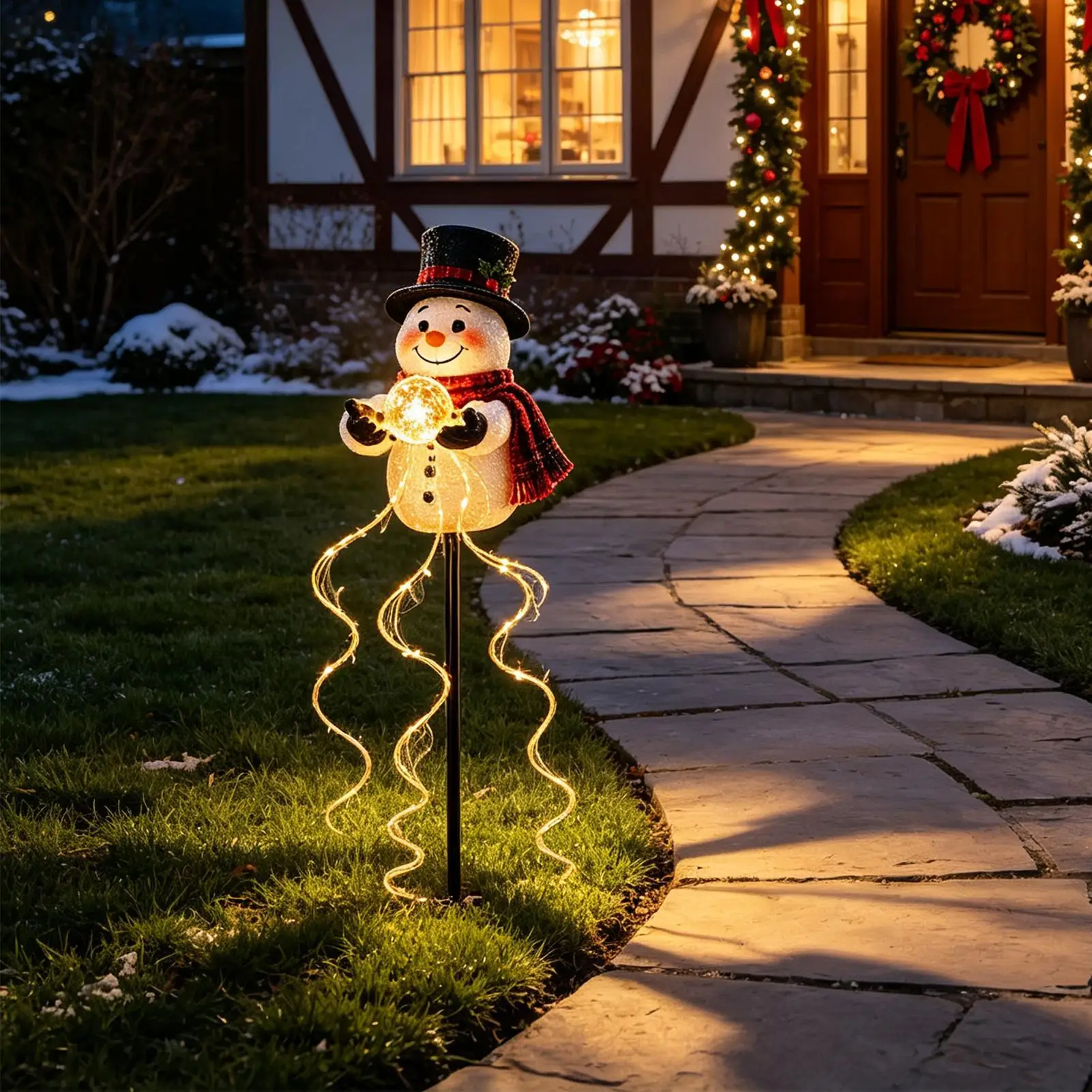 solar-stake-lights-outdoor-christmas-snowman-shape-pathway-fountain-lighting-solar-pathway-lights-with-flowing-snowflake-for
