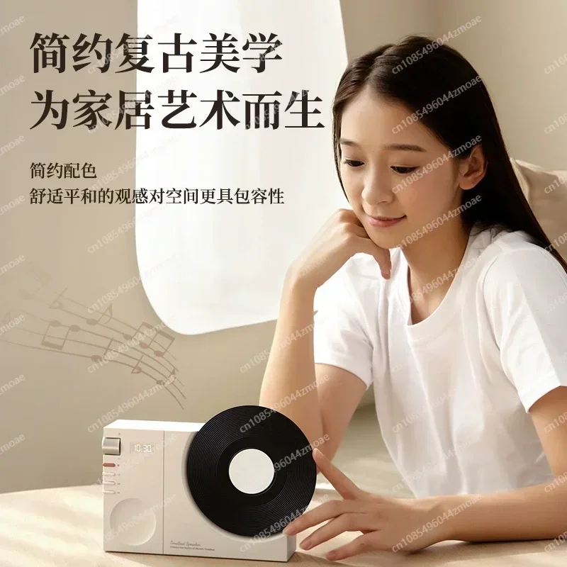 

Виниловый проигрыватель Jmz-Time в ретро-стиле с Bluetooth, стереодинамиками, беспроводными часами и высококачественным домашним CD-плеером.