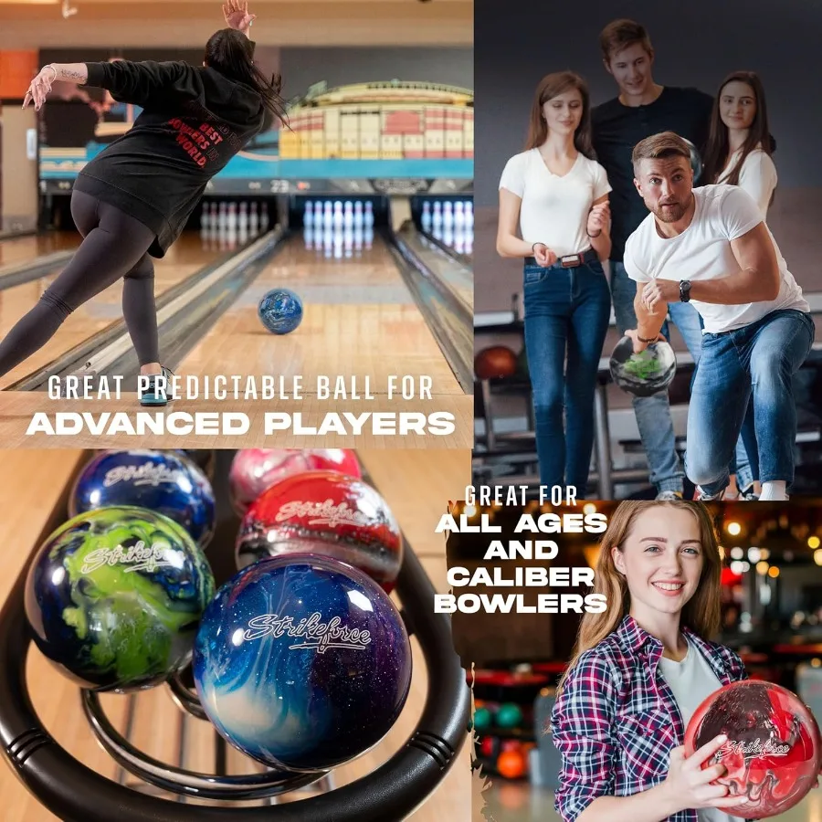 كرة البولينج غير المحفورة من البوليستر KR Strikeforce للمبتدئين والمحترفين متوفرة بأوزان من 6 رطل إلى 16 رطل USBC Appro #4