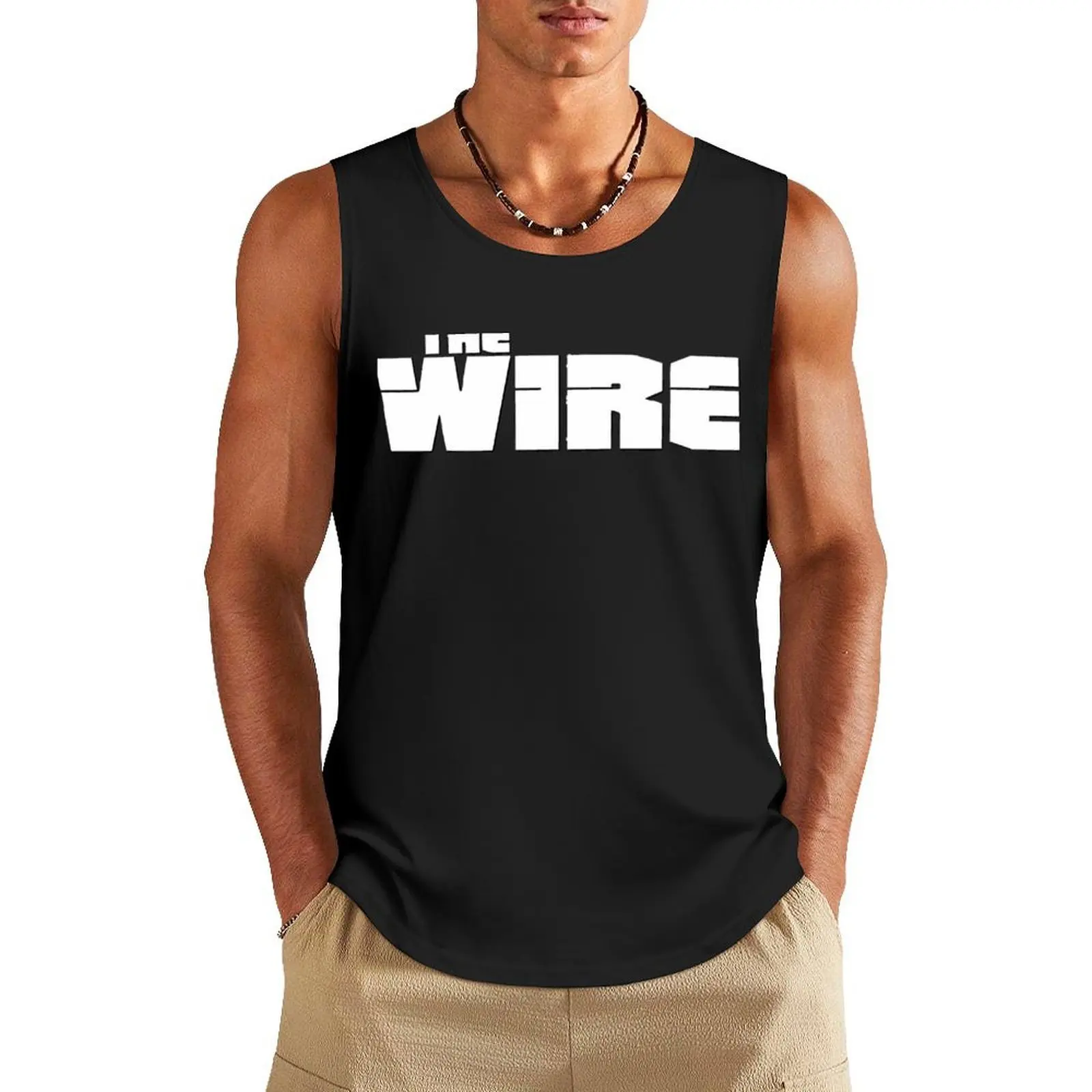 

BEST SELLER - The Wire Logo Merchandise Tank Top Fitness men clothing Men's t-shirt sleeveless man shirts sleeveless shirts