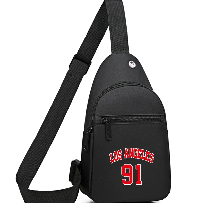 Borsa quadrata neutra per uomo e donna, perfetta per viaggi o affari, con design stampato digitale.