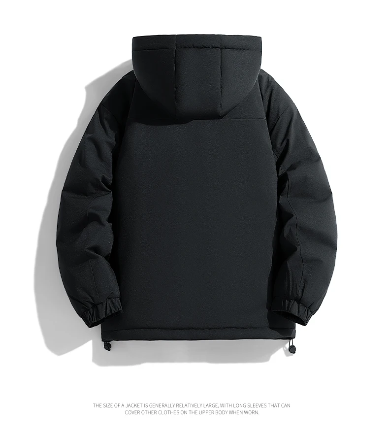 Nova moda jaqueta de algodão à prova de vento e quente para homens bonito e versátil jaqueta de algodão de grafeno grosso de alta qualidade para homens