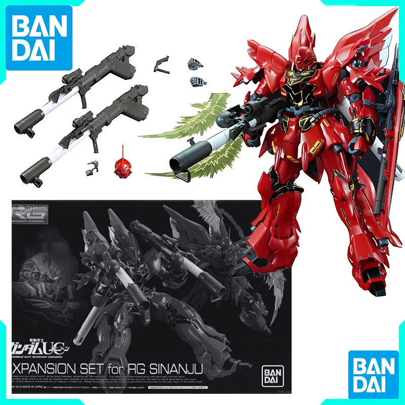 

Bandai Original GUNDAM RG Series XPANSION SET for RG SINANJU Anime Action Figure Assembly Model Toys Model Ornaments Gifts