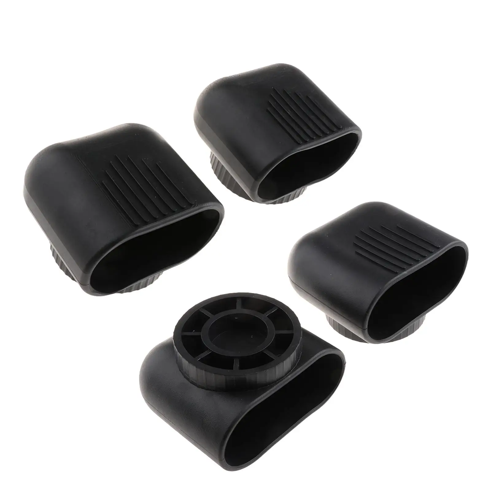 Fitness Equipment Oval End Cap Plastic PP Foot Protector Non Slip Tube Cover for Multi Purpose Use