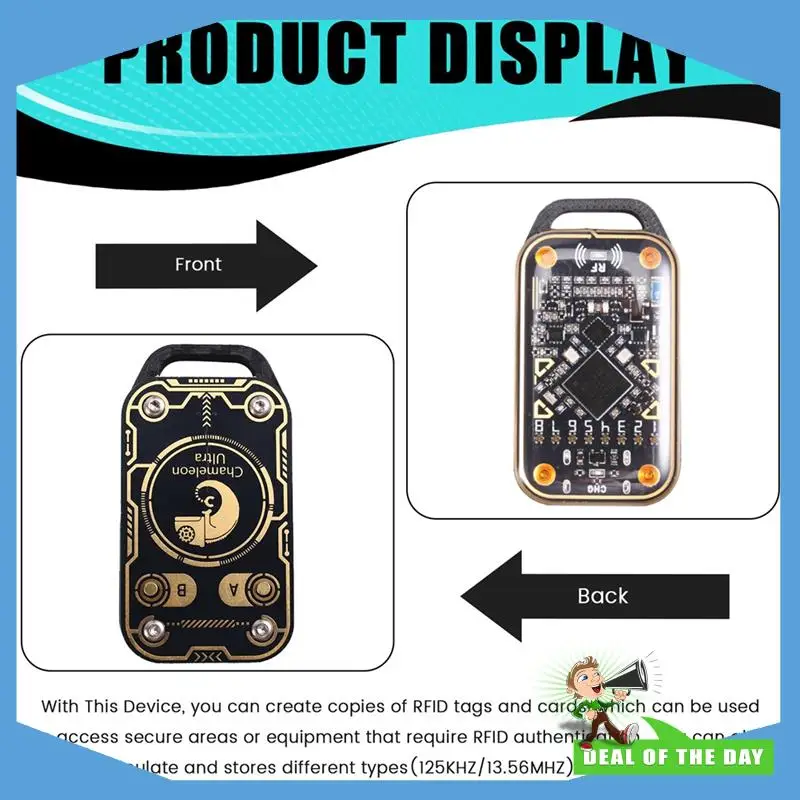 24-Hour Delivery Upgrade Chameleon Ultra Smart Card Emulator+T5577 Keychain RFID Smart Chip Reader 125K 13.56M ID IC Card NFC Du