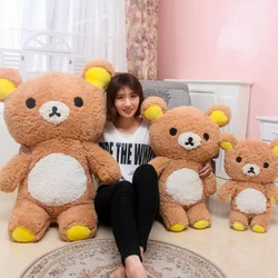 Big Size Rilakkuma Peluche Plush Kawaii Relax Bear Stuffed Doll Lovely Teddy Bear Bedsize Pillow Soft Xmas Children Gift