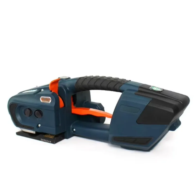 เครื่องรัดกล่องกึ่งอัตโนมัติ ใช้ไฟฟ้า ขนาด 13-16 มม. สำหรับรัดด้วยสายรัดพลาสติก PP/PET แบบมือถือ ใช้กับกล่องลูกฟูกและกล่องกระดาษแข็ง