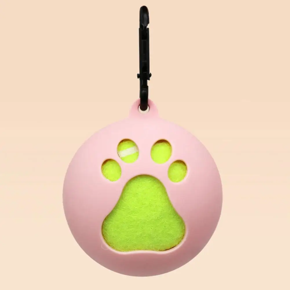 Tennis Ball Holder with Hook Ball Cover Holder Dog Leash Puppy Ball Cover Attachment Pet  Hands-Free Ball Holder Bag Ball Holder