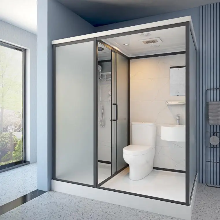 

Integral shower room integrated toilet household bathroom rural toilet bathroom simple integrated bath with toilet