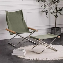 Modern Portable Folding Chairs Comfortable Chaise Lounges Ergonomic Armchairs for Living Room Backrest Recliner Chair Furniture