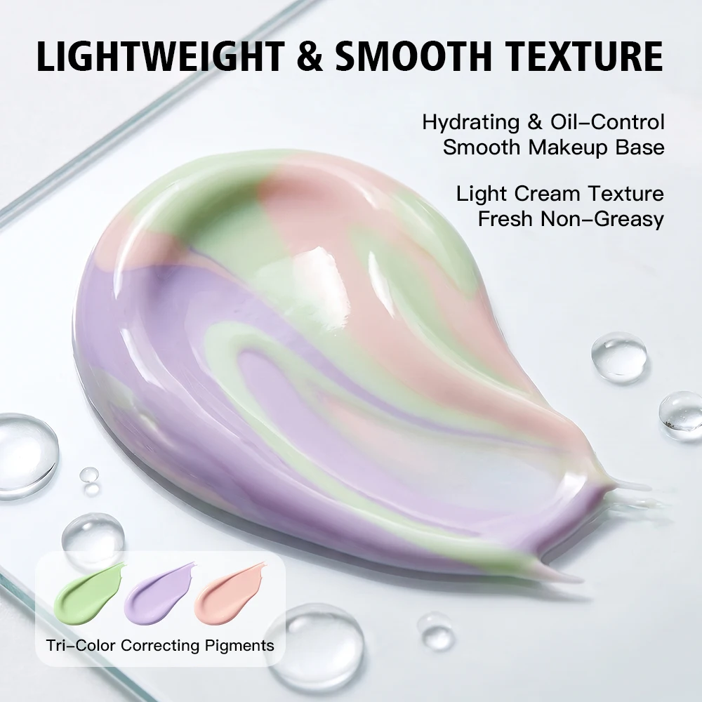 SPF 50 Primer for Face Before Makeup Sun 3 In 1 Color Corrector Face Primer Oil Control & Moisturizing Skin Tone Correcting