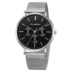 Top Brand Luxury Watches Men Stainless Steel Mesh Analog Quartz Watches Fashion Casual Men's Wristwatch Male Clock reloj hombre