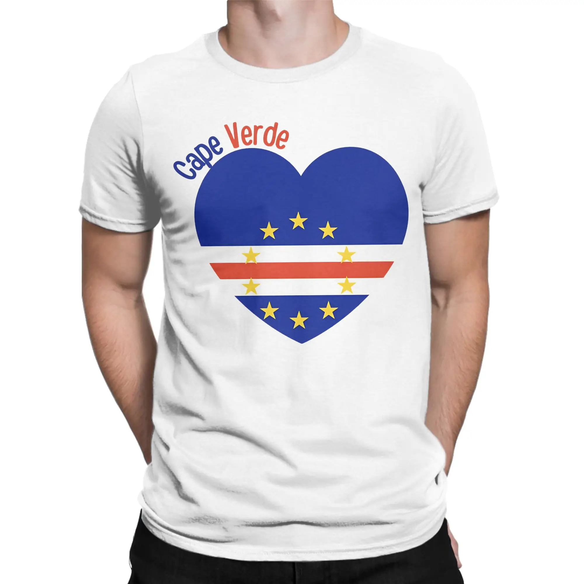 Cape Verde Flag Cabo Verde Flag Vinyl Decal Cape Verde Flag Water Bottle Decal Cape Verdean T Shirt Man T-Shirts Tee Shirt Tops