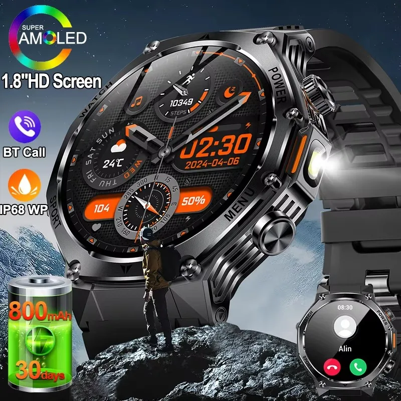 

Newest Men Smart Watch Bluetooth Calling 800mAh Large Battery Heart Rate Blood Oxygen Health Smartwatch 2025 For Android IOS